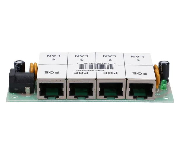 ExtraLink 4 Portowy PoE Injector 4x 100Mb/s RJ45, Bez Obudowy - 1541567 - zdjęcie 2